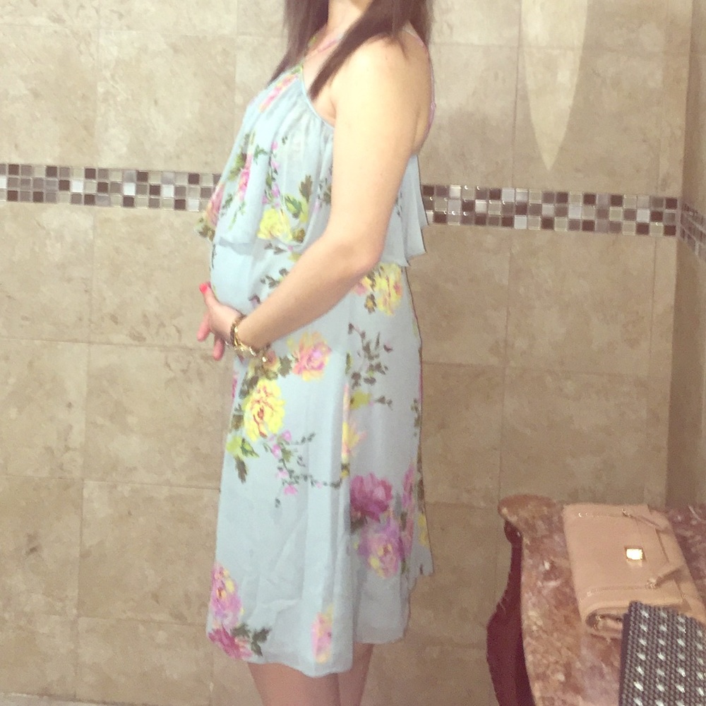 Floral materity dress